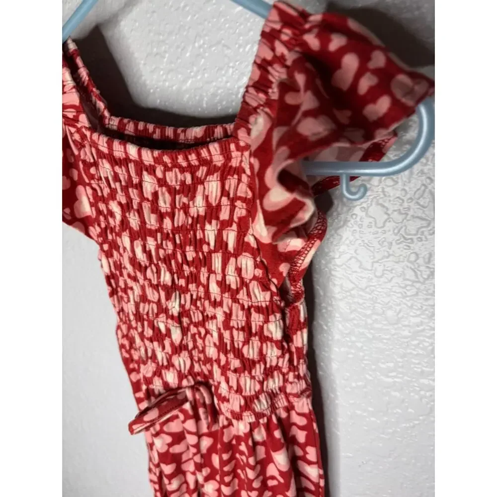 Girls bundle: Black Floral & Red Heart jumpsuits size 3T